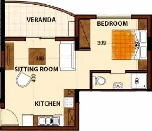Comfort Stüdyo Süit, Şehir Manzaralı (Terra)