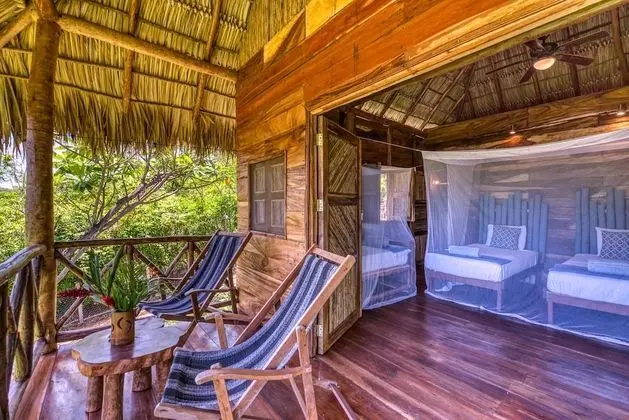 Deluxe Bungalov, 1 Yatak Odası, Bahçe Manzaralı, Bahçeli