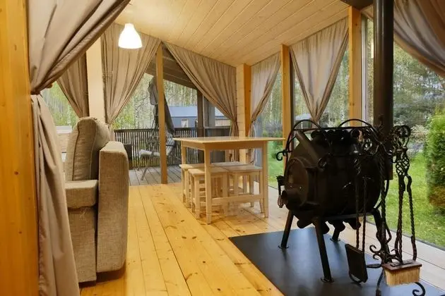 Kır Evi, 1 Yatak Odası, Avlu Manzaralı (Panorama 1)