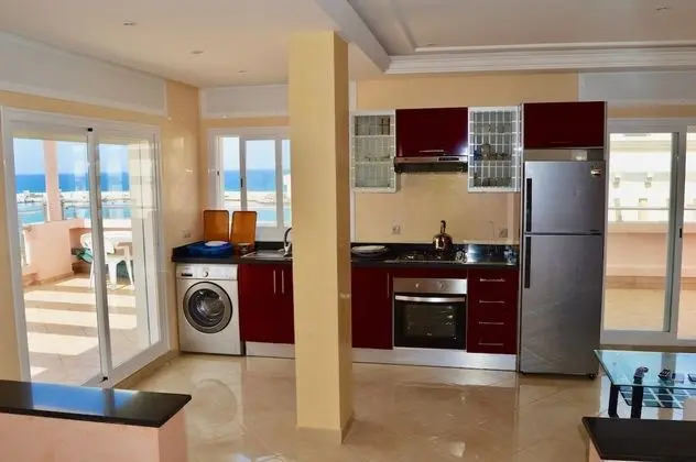 Panoramic Çatı Katı Süiti (Penthouse), 2 Yatak Odası, Liman Manzaralı, Plaj Kenarı