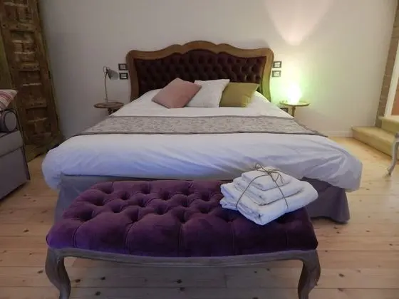 Deluxe Tek Büyük Yataklı Oda, Balkon, Bahçe Manzaralı (Grignano)