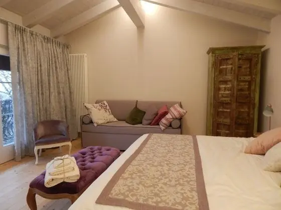 Deluxe Tek Büyük Yataklı Oda, Balkon, Bahçe Manzaralı (Grignano)