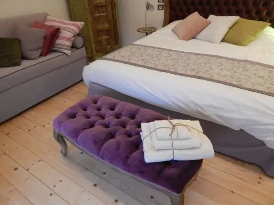 Deluxe Tek Büyük Yataklı Oda, Balkon, Bahçe Manzaralı (Grignano)