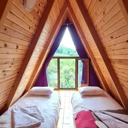 Family Bungalov, 2 Yatak Odası, Bahçe Manzaralı, Yamaçta