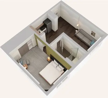 Executive Süit, 1 En Büyük (King) Boy Yatak ve Çekyat, Şehir Manzaralı, Köşe (City View)