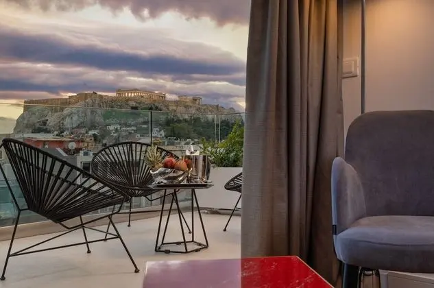 Deluxe Süit, Balkon (Acropolis View)