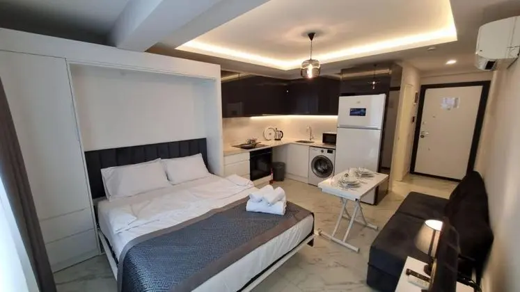 1+0 Daire, Kara Manzaralı, Balkonlu
