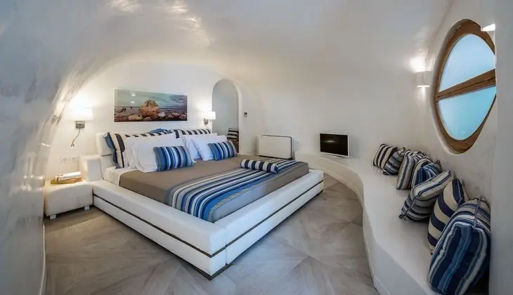 Elite Süit, 1 Yatak Odası, Kişiye Özel Havuzlu, Deniz Manzaralı (Caldera View)