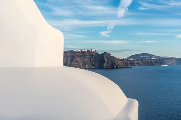 Elite Süit, 1 Yatak Odası, Kişiye Özel Havuzlu, Deniz Manzaralı (Caldera View)