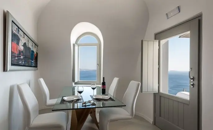 Elite Süit, 1 Yatak Odası, Kişiye Özel Havuzlu, Deniz Manzaralı (Caldera View)