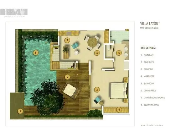 Villa, 1 Yatak Odası, Kişiye Özel Havuzlu