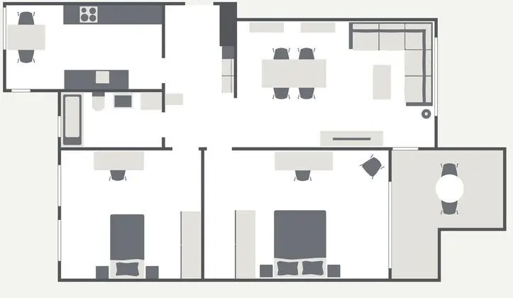 Superior Apart Daire, 2 Yatak Odası