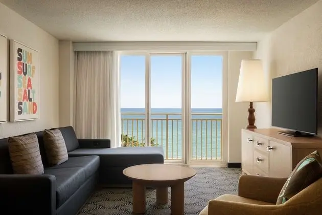 Suite, 2 Double Beds, Oceanfront, Accessible Roll-In Shower, Juliet Balcony