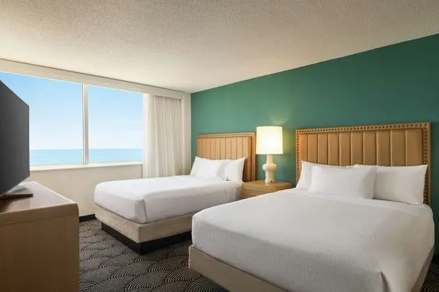 Suite, 2 Double Beds, Oceanfront, Accessible Roll-In Shower, Juliet Balcony