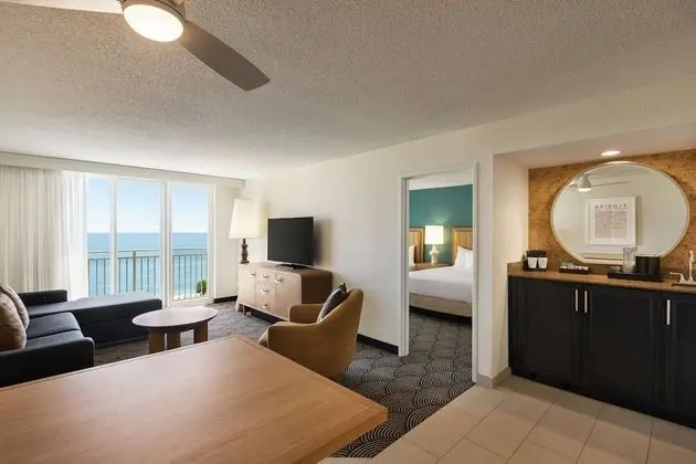 Suite, 2 Double Beds, Oceanfront, Accessible Roll-In Shower, Juliet Balcony