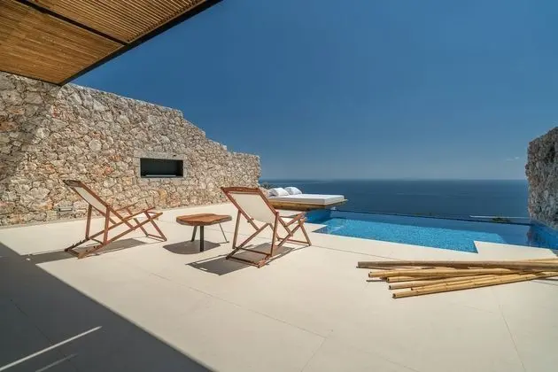 Panoramic Süit, 1 Yatak Odası, Kişiye Özel Havuzlu, Deniz Manzaralı (Suite)