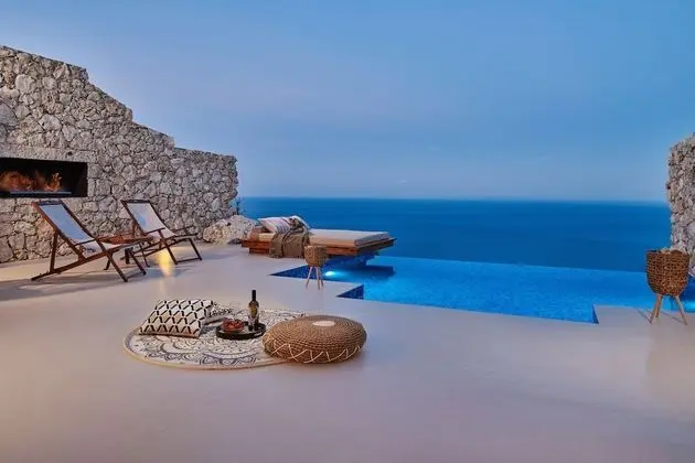 Panoramic Süit, 1 Yatak Odası, Kişiye Özel Havuzlu, Deniz Manzaralı (Suite)