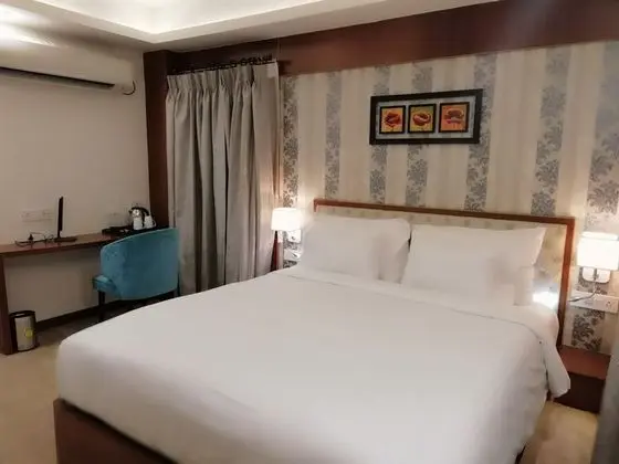 Deluxe Tek Büyük Yataklı Oda, 1 Yatak Odası, Buzdolabı, Şehir Manzaralı