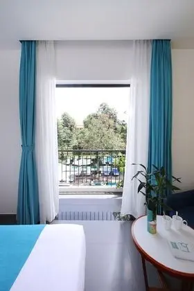 Deluxe Tek Büyük Yataklı Oda, Balkon, Havuz Manzaralı