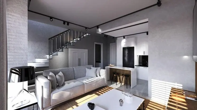 Daire-Tek Yatak Odalı, Avlu Manzaralı, 1. Kat
