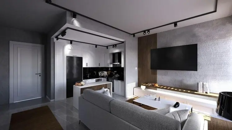 Daire-Tek Yatak Odalı, Avlu Manzaralı, 1. Kat