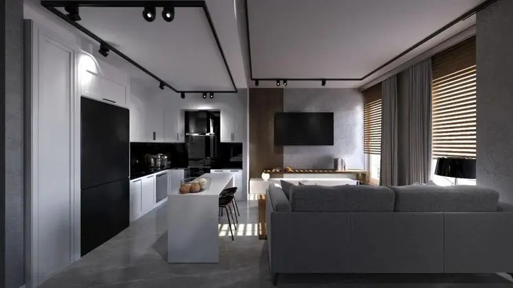 Daire-Tek Yatak Odalı, Avlu Manzaralı, 1. Kat