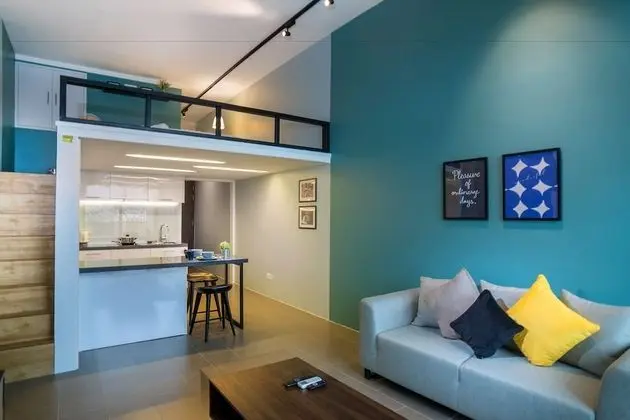 Design Çatı Katı (Loft), 1 Büyük (Queen) Boy Yatak, Sigara İçilmez