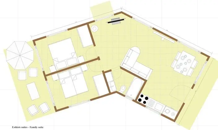 Family Süit, 2 Yatak Odası, Balkon, Deniz Manzaralı