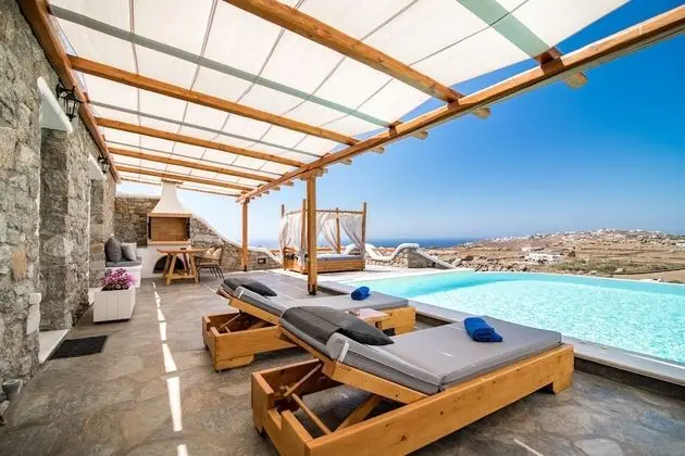 Deluxe Villa, 1 Yatak Odası, Kişiye Özel Havuzlu, Deniz Manzaralı