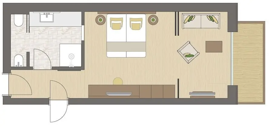 Deluxe Tek Büyük Yataklı Oda