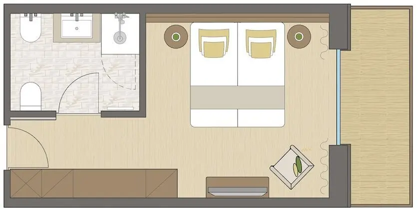 Tek Büyük Yataklı Oda