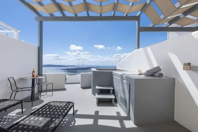 Superior Süit, Sıcak Su Havuzu, Deniz Manzaralı (Caldera View)