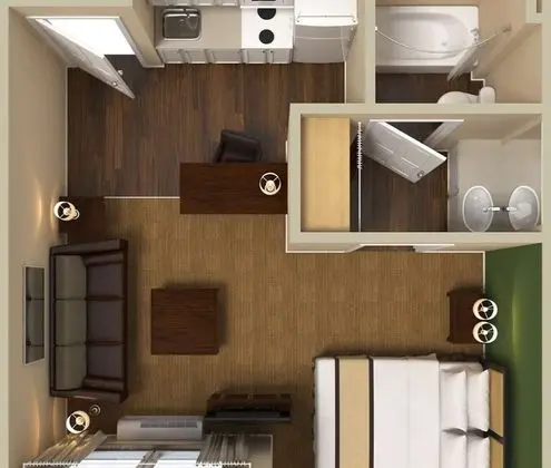 Deluxe Stüdyo, 1 En Büyük (King) Boy Yatak ve Çekyat, Sigara İçilmez