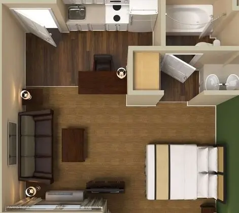 Deluxe Stüdyo, Birden Çok Yatak, Sigara İçilmez