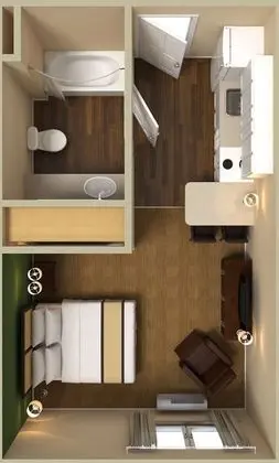 Stüdyo, 1 En Büyük (King) Boy Yatak, Sigara İçilmez