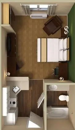 Stüdyo, 2 Çift Kişilik Yatak, Sigara İçilmez