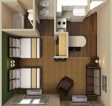 Deluxe Stüdyo, Birden Çok Yatak, Sigara İçilmez