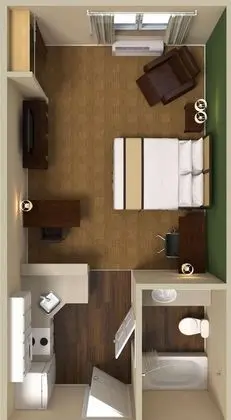 Stüdyo, 2 Çift Kişilik Yatak, Sigara İçilmez
