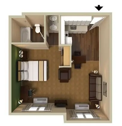 Deluxe Stüdyo, 1 En Büyük (King) Boy Yatak ve Çekyat, Sigara İçilmez