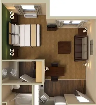 Deluxe Stüdyo, 1 En Büyük (King) Boy Yatak ve Çekyat, Sigara İçilmez