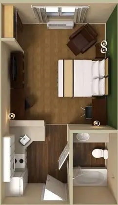 Stüdyo, 2 Çift Kişilik Yatak, Sigara İçilmez
