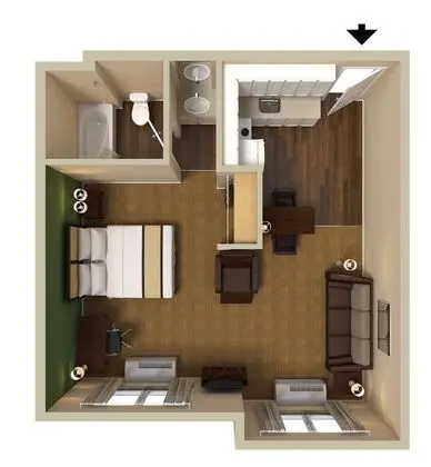 Deluxe Stüdyo, 1 En Büyük (King) Boy Yatak ve Çekyat, Sigara İçilmez