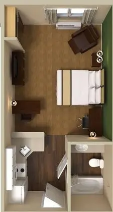 Stüdyo, 1 Büyük (Queen) Boy Yatak, Sigara İçilmez