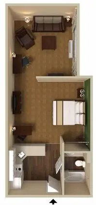 Stüdyo, 2 Çift Kişilik Yatak, Sigara İçilmez