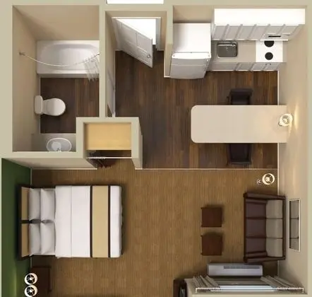 Deluxe Stüdyo, Birden Çok Yatak, Sigara İçilmez