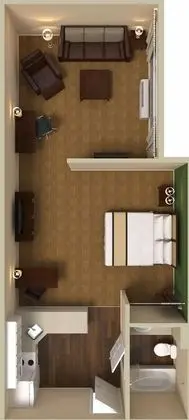 Deluxe Stüdyo, 1 En Büyük (King) Boy Yatak ve Çekyat, Sigara İçilmez