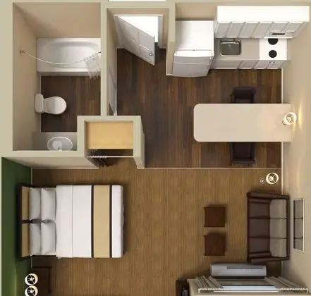 Deluxe Stüdyo, Birden Çok Yatak, Sigara İçilmez