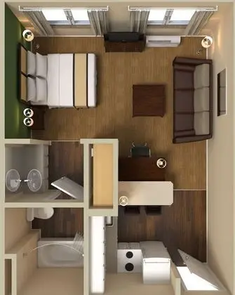 Deluxe Stüdyo, 1 En Büyük (King) Boy Yatak ve Çekyat, Sigara İçilmez