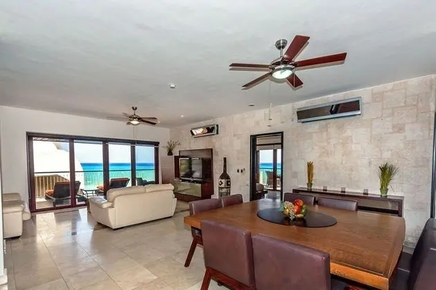 Luxury Çatı Katı Süiti (Penthouse), 3 Yatak Odası, Okyanus Manzaralı, Denize Sıfır