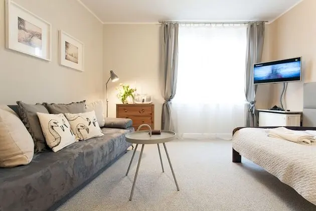 Design Apart Daire, 1 Çift Kişilik Yatak ve Çekyat, Engellilere Uygun, Sigara İçilmez